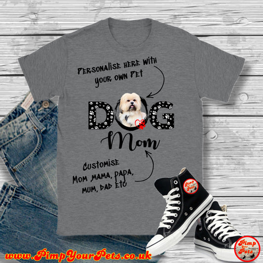 Dog Pawrents Design Unisex Crewneck T-shirt