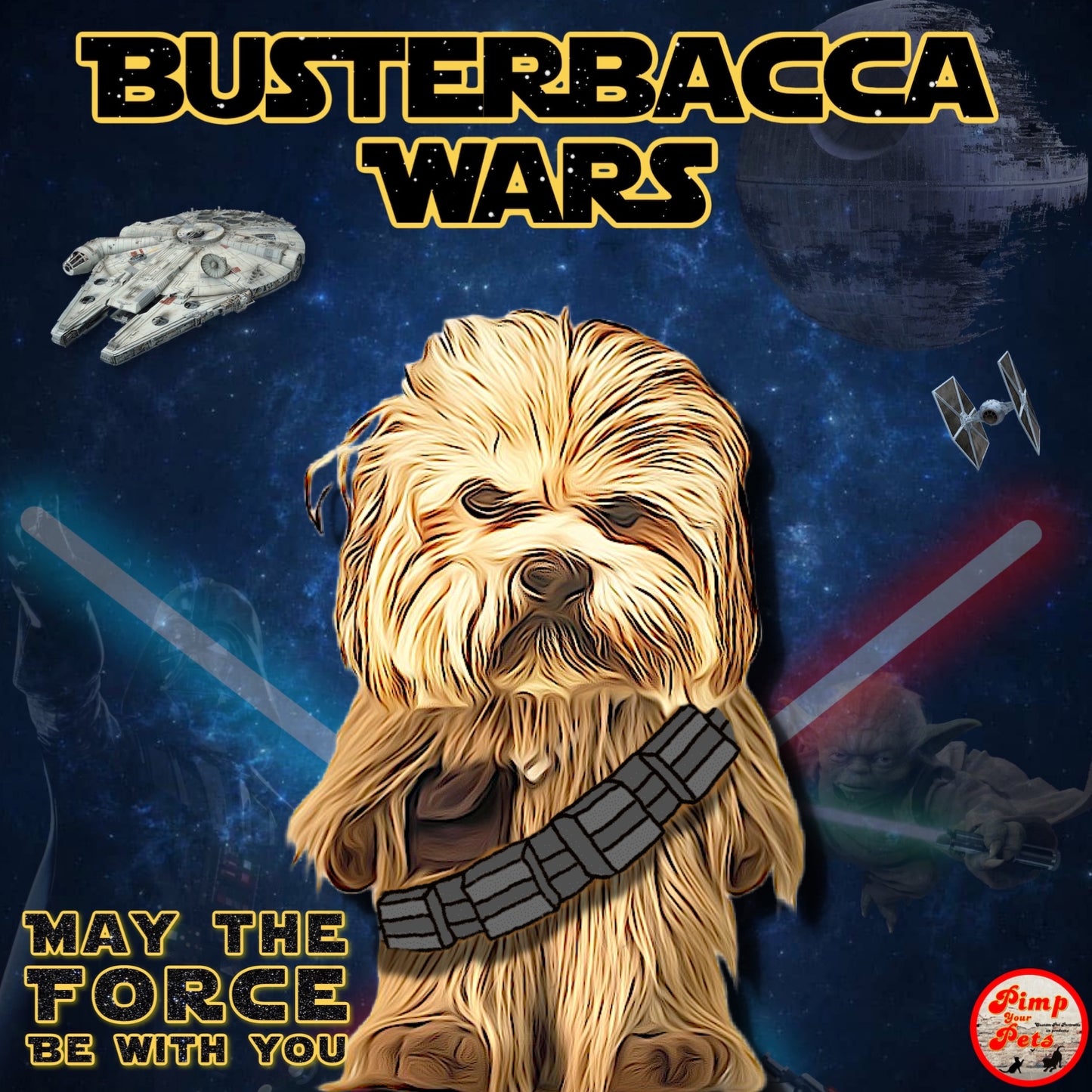 Chewbacca style Dog Star wars