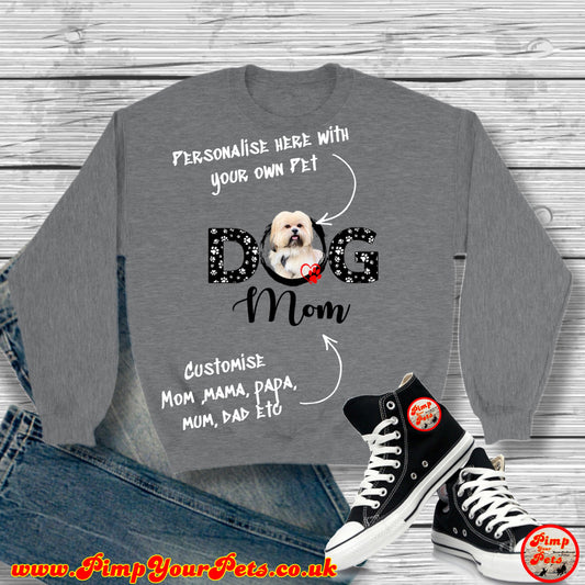 Dog Pawrents Design Unisex Crewneck Sweatshirt