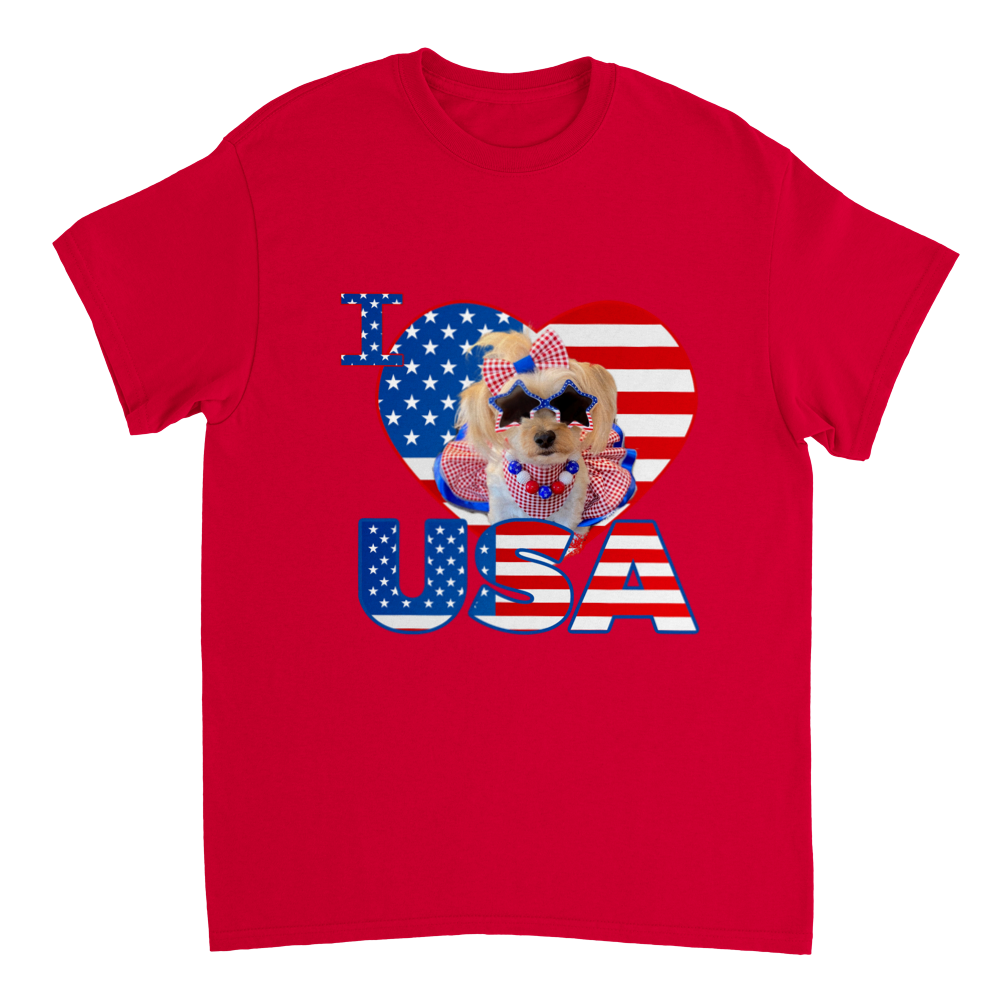 I love Usa Unisex Crewneck T-shirt