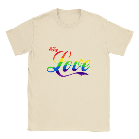 Enjoy Love Pride Unisex Crewneck T-shirt
