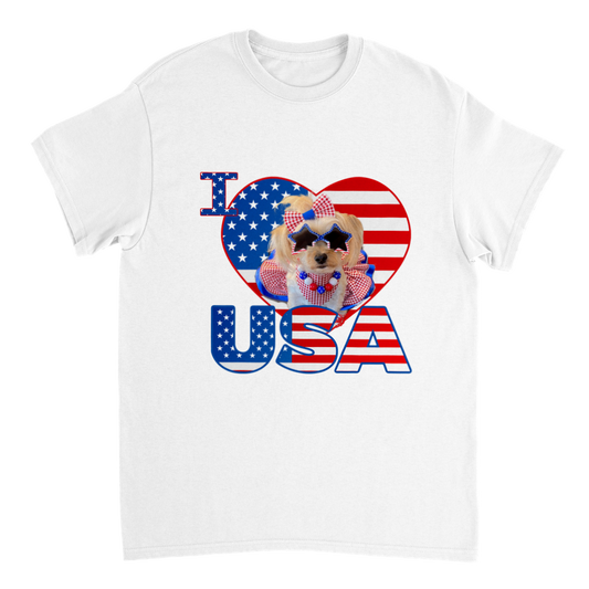 I love Usa Unisex Crewneck T-shirt
